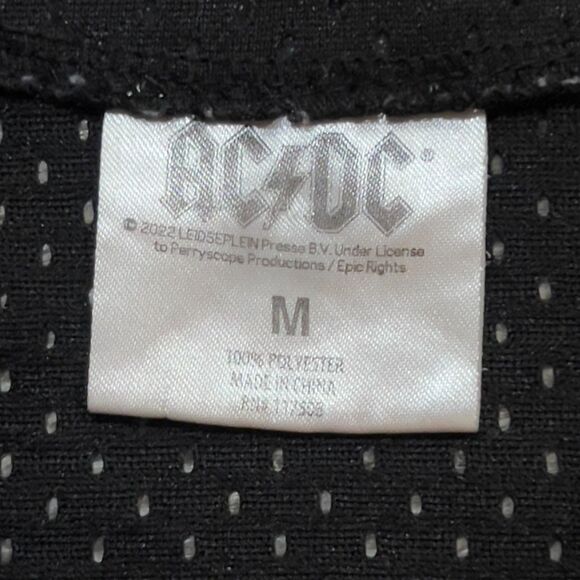 AC/DC 1980 Back in Black Concert Tour Baseball Jersey - Men's Size Medium - Picture 4 of 8